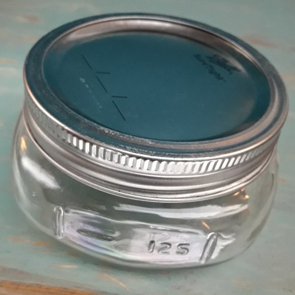 Ball Mason Jar with Lid Glass Jar Wide Low Little Flat Short Mini Cute Storage - Picture 9 of 14